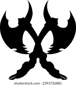 Axe silhouette vector icon illustration