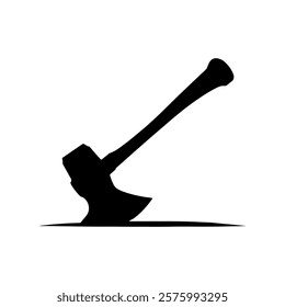 Axe silhouette vector illustration design on white background.