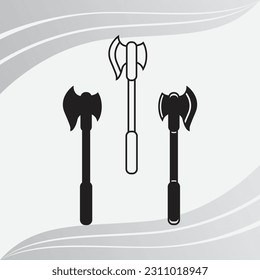 Axe, Axe Silhouette,Lumberjack Eps, Axe Eps, Clipart, Cross Axe, Woodcutter Eps