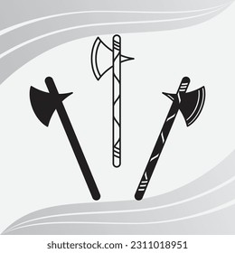 Ax, Ax Silhouette, Lumberjack-Eps, Ax-Eps, Clipkunst, Cross-Ax, Holzschneider-Eps