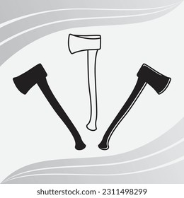 Ax, Ax Silhouette, Lumberjack-Eps, Ax-Clip-Art, Cross-Ax, Holzschneider-Eps