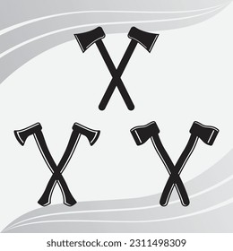 Ax, Ax Silhouette, Lumberjack-Eps, Ax-Clip-Art, Cross-Ax, Holzschneider-Eps