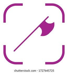 Axe simple icon. Flat desing