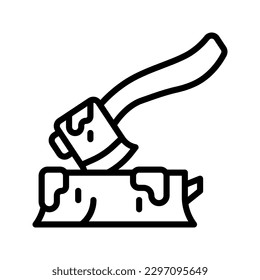 Axe snow icon set collection