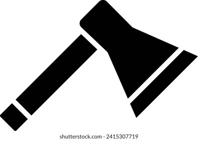 axe solid and glyph vector illustration