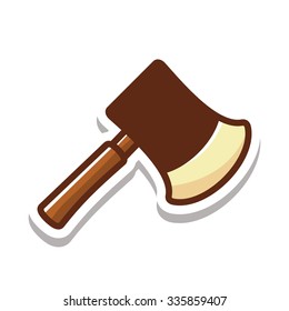 Axe Sticker Icon