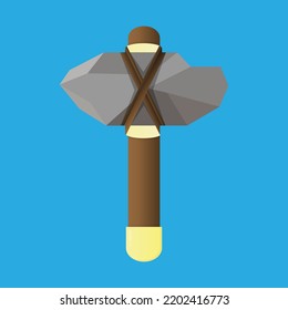 Ilustración vectorial Ax Stone. ideal para logotipos, iconos, símbolos, etc.