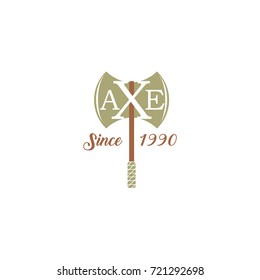 axe symbol logo vector
