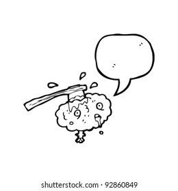 axe in talking brain character