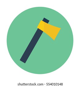 axe thin line icon, outline symbol, minimalistic flat design for web, mobile logo and identity