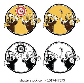 Axe Throwing Logo