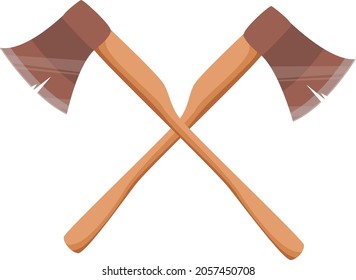 axe tool icon color style design vector template. lumberjack, builder logo