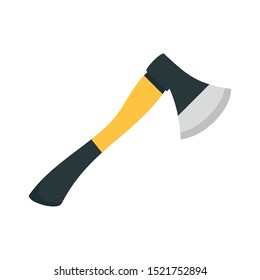 Axe tool icon. Flat illustration of axe tool vector icon for web design