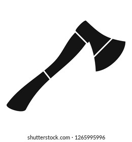 Axe tool icon. Simple illustration of axe tool vector icon for web design isolated on white background