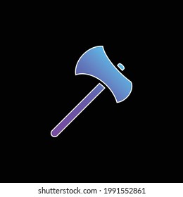 Axe Tool Outline blue gradient vector icon