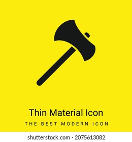 Axe Tool Outline minimal bright yellow material icon