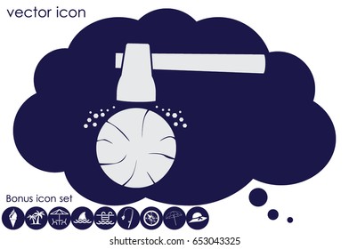 Axe and tree icon vector illustration EPS 10.