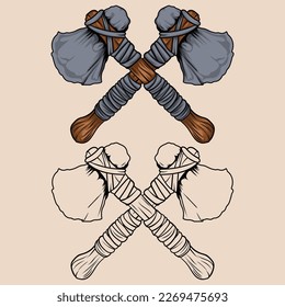Vector de arco vectorial, icono y vectores cruzados Ax