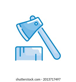 Ilustración de estilo de icono de colores azul vectorial de x. archivo EPS 10 