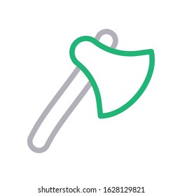 axe vector color line icon 