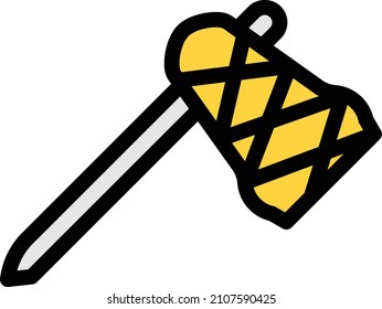 icono de línea de color vectorial ax