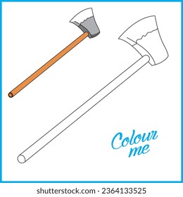 Libro de coloración de vectores para niños