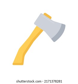 Axe vector flat icon for web isolated on white background EPS 10 file