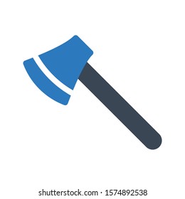 axe vector glyph color icon 