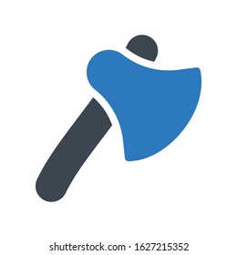 axe vector glyph color icon 