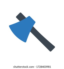 axe vector glyph color icon 