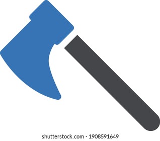axe vector glyph color icon