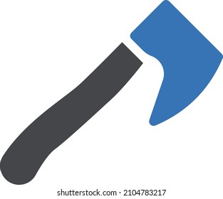 axe vector glyph color icon