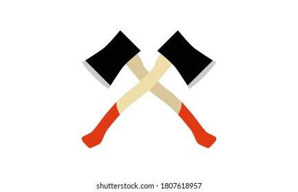Ax vectorial hatchet lumberjack icono equipo de madera herramienta arma vintage negro