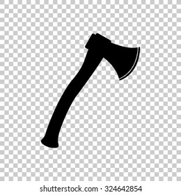 axe vector icon - black illustration