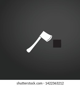 Axe vector icon. Axe concept stroke symbol design. Thin graphic elements vector illustration, outline pattern for your web site design, logo, UI. EPS 10.