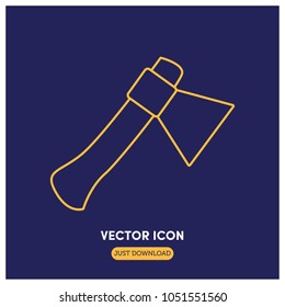 Axe Vector Icon Illustration