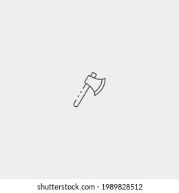 Axe vector icon illustration sign