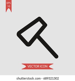 Axe vector icon, illustration symbol