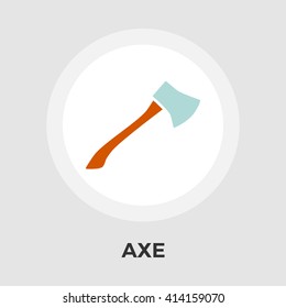 Axe vector icon isolated on the white background.
