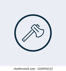 Axe vector icon sign symbol. Axe icon Outline Vector