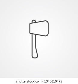 Axe vector icon sign symbol
