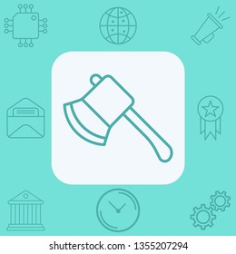 Axe vector icon sign symbol