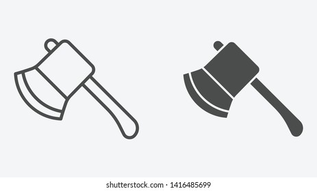 Axe vector icon sign symbol