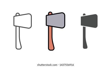 Axe vector icon sign symbol