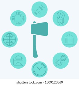 Axe vector icon sign symbol