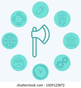 Axe vector icon sign symbol