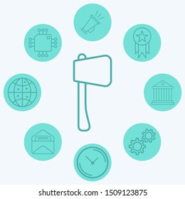 Axe vector icon sign symbol