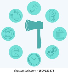 Axe vector icon sign symbol