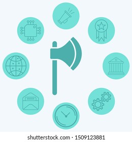 Axe vector icon sign symbol