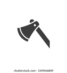 Axe vector illustration. Glyph style icon